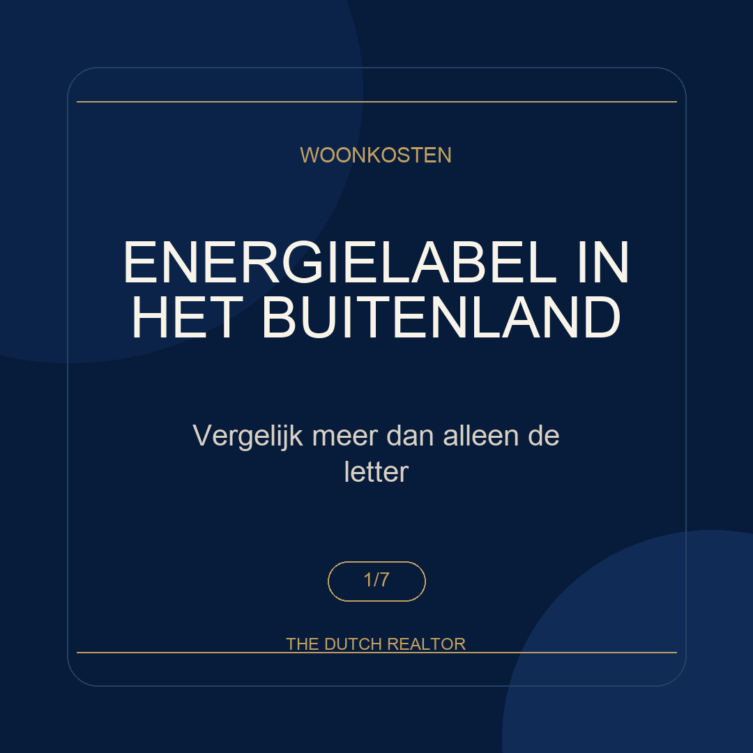 The Dutch Realtor carousel over energielabels bij buitenlands vastgoed vergelijken