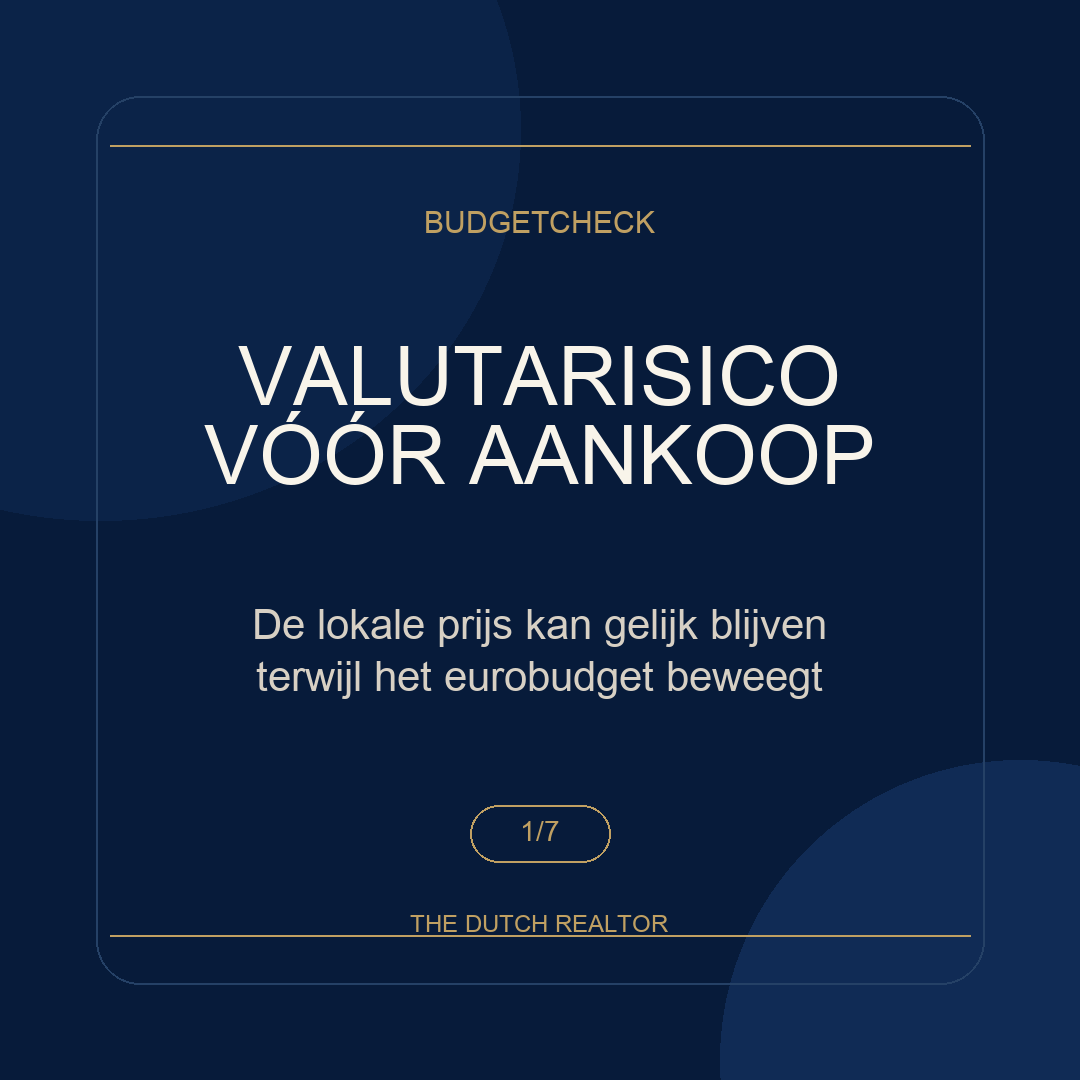 The Dutch Realtor carousel over valutarisico controleren bij buitenlands vastgoed